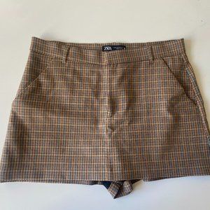 [Zara] Plaid "Light Academia" Skort